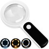 Magnifying Glass with Light, High Magnification Handheld Large Magnifying Glass