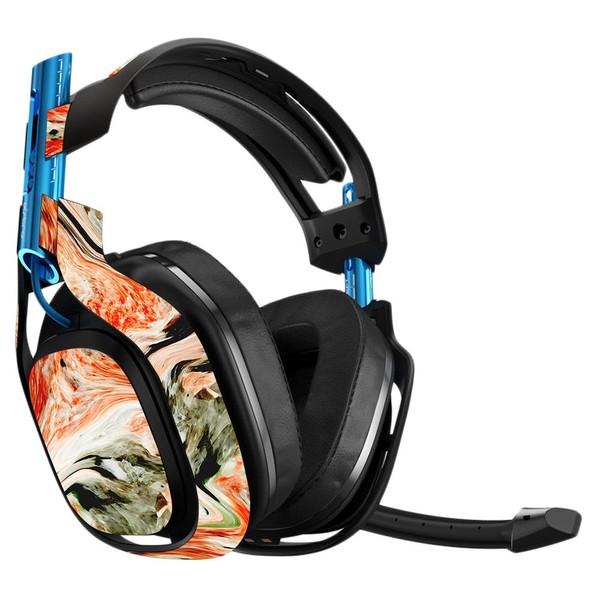 MightySkins Skin Compatible with Astro A50 Gaming Headset - Marble