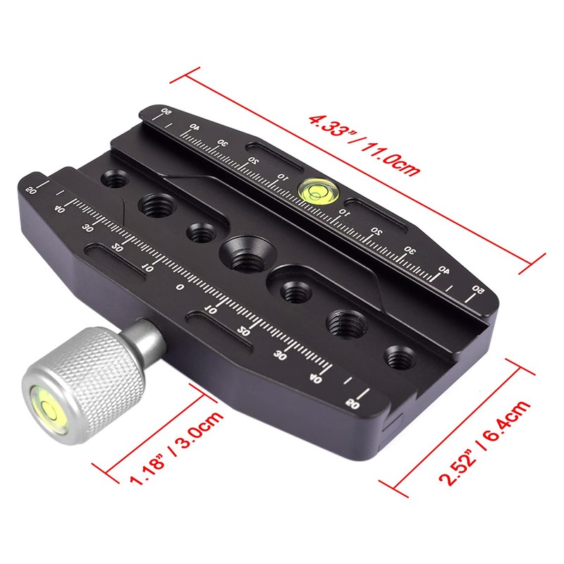 fotoconic CL-110N Quick Release Clamp Compatible with Arca Swiss QR