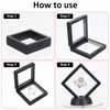 Gjinxi Seashell Display Box 2Pcs, Transparent Frame Seashell Display Case