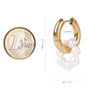 TEZCRT Women's Hoop Earrings, Sterling 18 Carat Gold Filling with