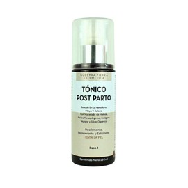 Nuestra Tierra Cosmética Tónico Post Parto Reafirmante, Regenerante y Tensor, con Colágeno Vegano, 150ml