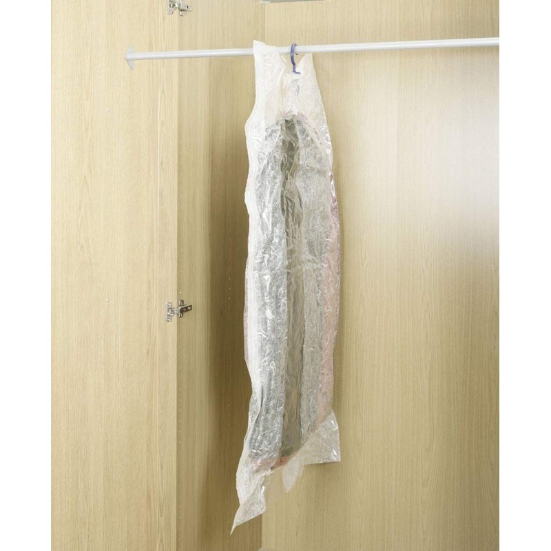 WENKO Vakuum Raumspar-Kleidersack XL Vakuum Aufbewahrungsbeutel Transparent