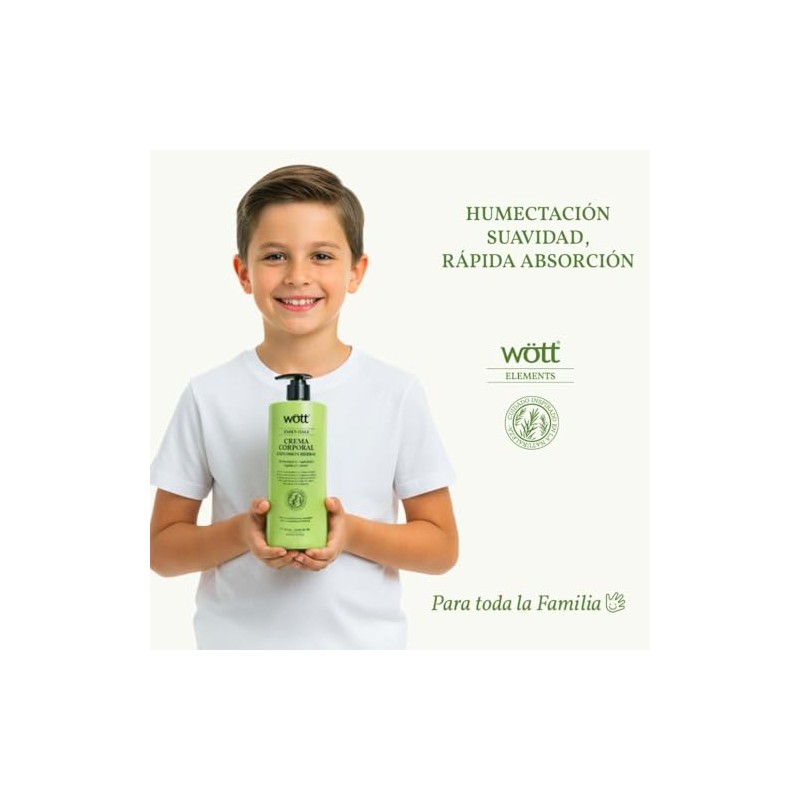 CREMA CORPORAL EXPLOSIÓN HERBAL WOTT 740 ML.