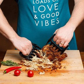 Original Meat Shredder Claws for BBQ – Heat-Resistant Nylon, Ultra-Sharp Blades, Easily Shred, Lift & Handle Pulled Chicken, Beef – Heavy-Duty Barbecue Tool – Black