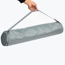 Yoga Mat Bag, Oxford Cloth Yoga Mat Storage Bag with Adjustable Shoulder Strap Water Proof Zipper Closure Yoga Mat Carrier for Gym (Grey)
