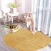 VEVARA HOMES Handwoven 6FT Round Natural Jute Area Rug Rustic