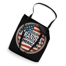 Proud Grandpa Of A Young American Granddad Grandchild USA Tote Bag