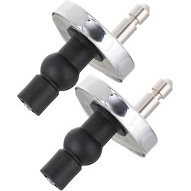 Upgraded 2 Full set Toilet Seat Hinge Fixings Top Fix Nuts Screws Quick Release Hinges Fittings Rubber Back To Wall For Toilet Seat Hinges Replacement