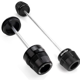 Motorcycle Wheel Protector Suitable for R1300GS R 1300 GS Adventure R 1300GS GS 1300 ADV 2024 2025 Front Wheel Rear Wheel Slider Axle Fork Fall Protection GS1300 R1300 GS Accessories (Black)