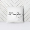 LIEBTASTISCH Cushion with Saying Ich Liebe Dich – Decorative Cushion