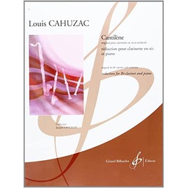 ウィットナー カユザック : カンティレーヌ (クラリネット、ピアノ) ビヨドー出版