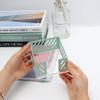 Mint Green Sticky Note Holder Metal Mesh Memo Cube Post