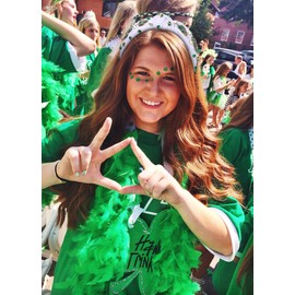 MOLOCH St.Patrick's Day Headband for Women St.Patrick's Day Shamrock Headband Crystal Green Lucky Clover Leaf Hairband Irish Outfit St.Patrick's Day Hair Accessories