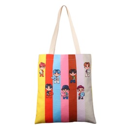 MYSOMY K-Pop Group Tote Bag K-Pop Band Gifts K-Pop Music Shoulder Bag K-Pop Lover Gifts Atiny Gifts Atiny Tote Bag (8-yellow UK)