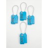 INEWTECK Blue 3 Digit TSA Security Combination Lock, for Luggage,