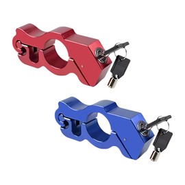 ZHYUAN 2 Piece Handle Lock, Handlebar Security Lock, Brake Lock, Motorcycle Brake Lock, Universal Motorcycle Anti-Theft, Motorcycle Handlebar Lock, Suitable for Scooters, Bikes, Motorcycles