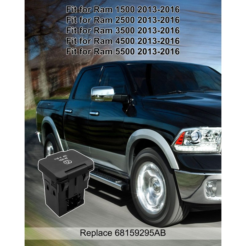 AUGREX Power Outlet Inverter Fit for Dodge Ram 1500 2500
