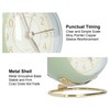 Alarm Clock Silent Non Ticking Metal Paint Power Saving Eye