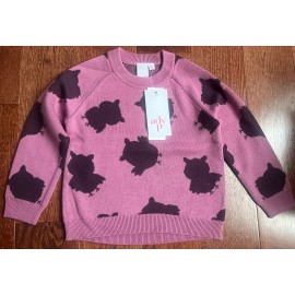 ady p Owl Jacquard Combo  Sweater - Style AYS0011C05  Size 4t