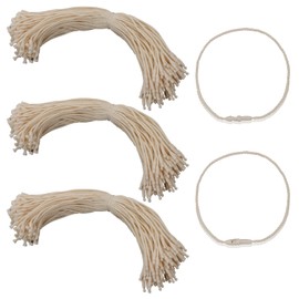YOVOY Tag Twine, Cotton Tag Fastener, Brand Tag, Spelling String, Cotton Tag Thread, Thread Loop, Commercial Tag String, Loop Lock, Lockable, Store, Clothes, Price Tags, Set of 300 (Beige)