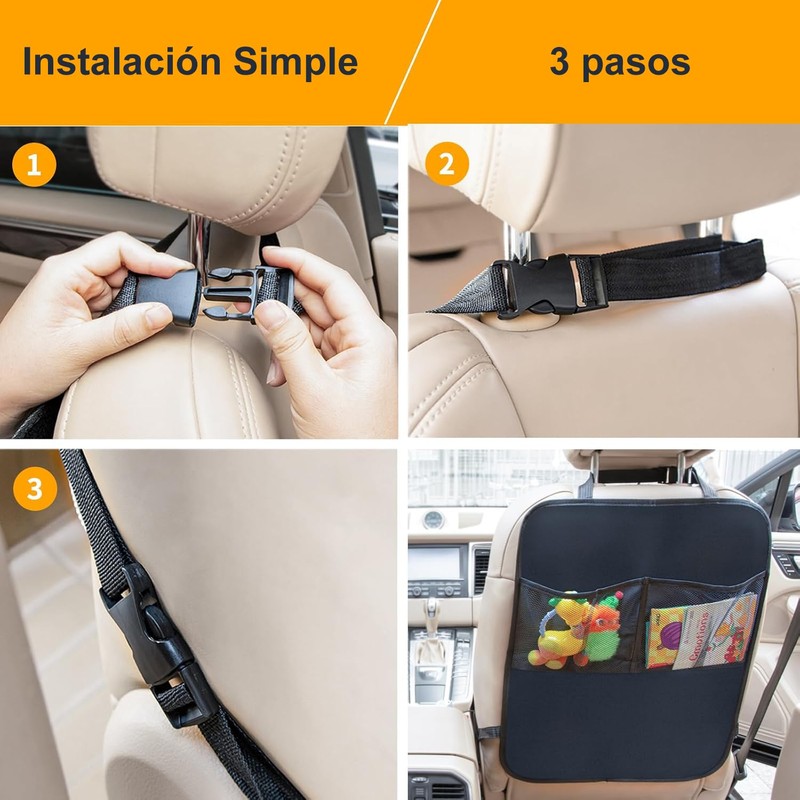 ANNIEMOOM 2 Piezas Protector del Asiento para Coche, Protector de