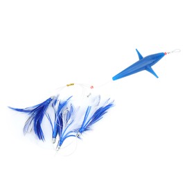 Schwertfisch Feather Tuna Artificial Fishing Lure Tease Accessories for Large Lure Baitblue