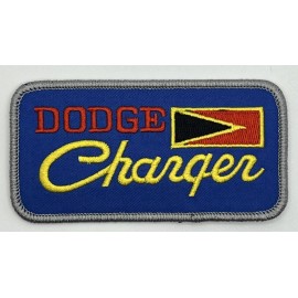 Retro Dodge Charger Mopar Hot Rod Patch Iron Sew On Vintage Style Retro Cap Hat