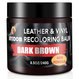 JAYSDOM Leather Recoloring Balm, Leather Repair Kit, Leather Dye, Leather Color Restorer, Leather Scratch Remover, Leather Couch Paint, Repair, Leather Scratch Repair, Leather Restorer(Dark Brown)