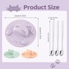 3 Pcs Cute Cat Silicone Tea Bag Squeezer, 4.13 Inch