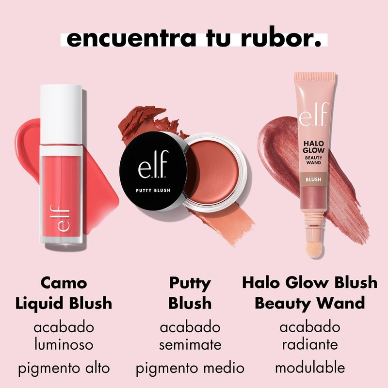e.l.f. Cosmetics Camo Rubor Líquido Suav Mauve Rosa Malva 4ml