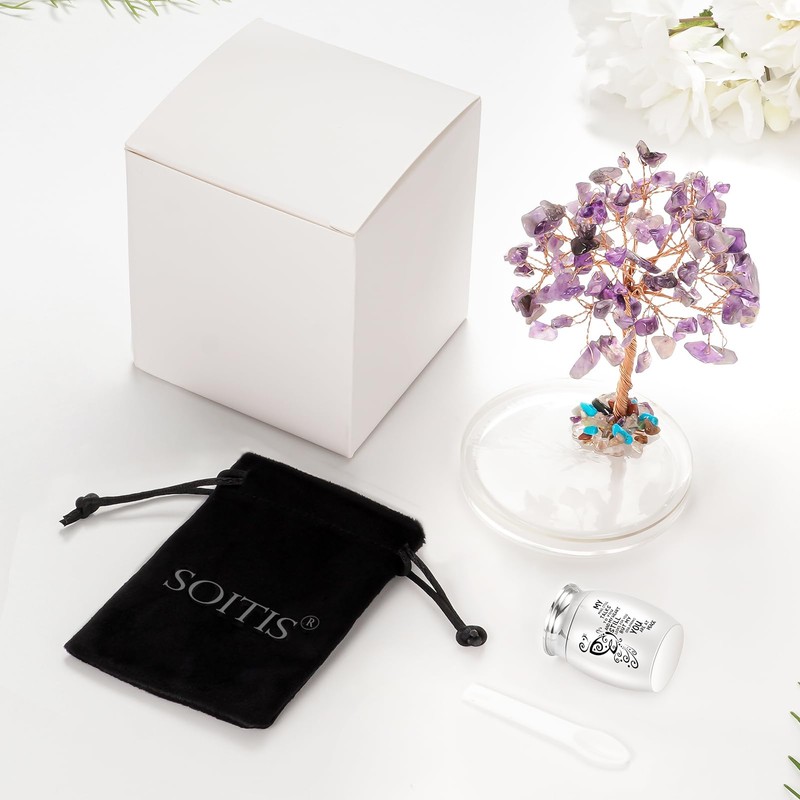 SOITIS Small Urns for Human Ashes Keepsake, Stainless Steel Mini