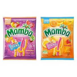 Chewy Fruit Candy — Sticks Combo 2-Pack (Beach Limited Edition + Magic Sticks), 2 × 6.3 oz (12.6 oz Total)
