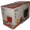 LIBBEY 2-PC Set Clear GLASSES Coffee MUGS Tea CUPS 16