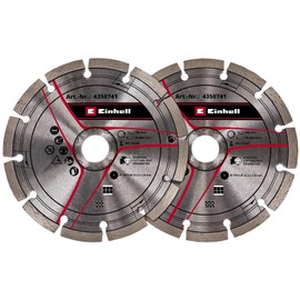 Original Einhell Diamond Cutting Disc Set 150 mm as Wall Chaser Accessory (Diameter 150 mm, 2 Pieces, 22.2 mm Bore, Suitable for Einhell Wall Chaser TE-MA 1700)