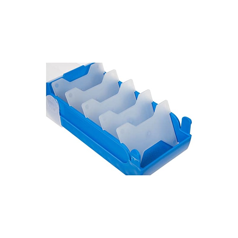 TimeTex A8 Plastic Index File Box - Blue