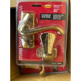 Larson Georgian Brass Lever Latch Storm Door Levers Handle Replacement (NEW)
