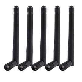 AEDIKO 5pcs Dual Band WiFi Antenna 2.4GHz 5/5.8GHz 3dBi RP-SMA Male Antenna for Wireless Vedio Security IP Camera Recorder Surveillance Recorder Truck Trailer Rear View Backup Camera Reversing Monitor