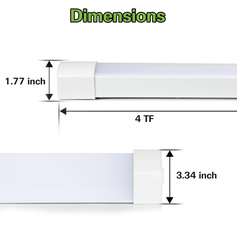 hykolity 4FT 120W LED Shop Light Linkable, 13000lm(400w Equivalent), 5000K