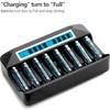 Shitanchao 9 Independent Ports USB AA/AAA/9V Fast Charger 8PCS NiMh/NiCd