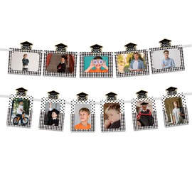 Fonder Mols Graduation Garland Photo Banner, 2025 Graduation Party Decoraitons, Class of 2025 Party Supplies