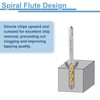 sourcing map 4pcs Spiral Flute Thread Taps, 8-32 UNC H2
