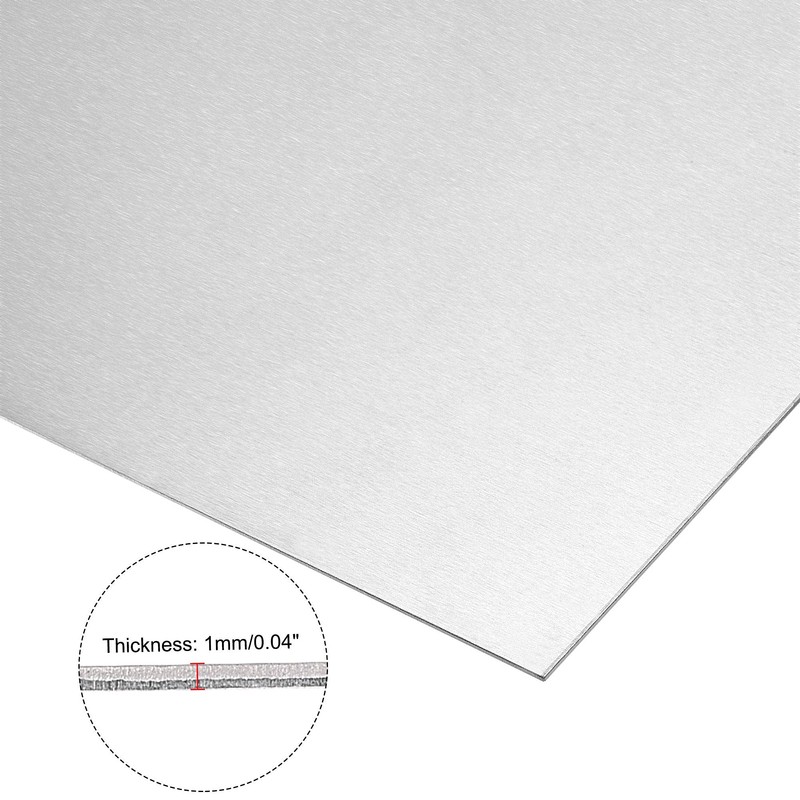 sourcing map Aluminum Sheet, 300mm x 150mm x 1mm Thickness