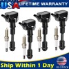 CNPAPC 4 Pack Ignition Coil + Spark Plug For Volvo