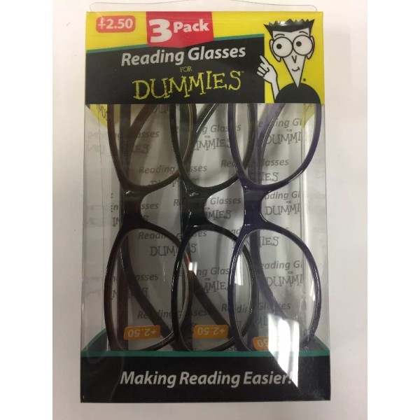 reading glasses for dummies 3 Pack Reading Glasses for Dummies