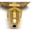 Large Brass Y Male to Female POL Tee Connector for