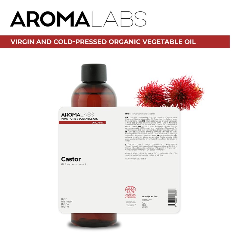 ORGANIC - CASTOR Oil - 250mL - 100% Pure, Natural,
