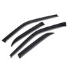 Lightronic WV94620 Outside-Mount Side Window Visor Deflector Rain Guard, Dark