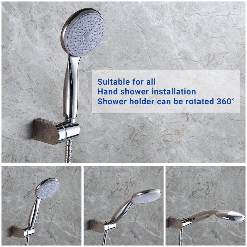 Fililogor Shower Holder Universal ABS Wall Mount Bracket Holder for