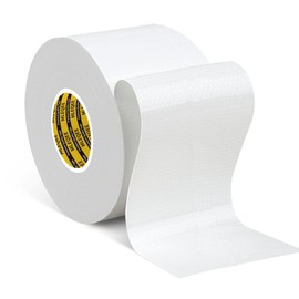 MILEQEE Duct Tape Heavy Duty Single Sided, Strong Adhesive High Strength, Waterproof Mesh Tape for Indoor and Outdoor Repairing Sealing Bonding, Easy Use Hand Tearable, 2.36 Inch x 66 Feet, White